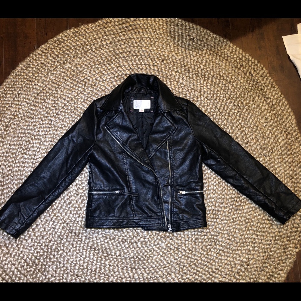 Faux Leather Biker Jacket